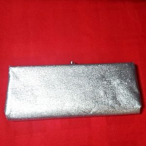 Vintage silver clutch
